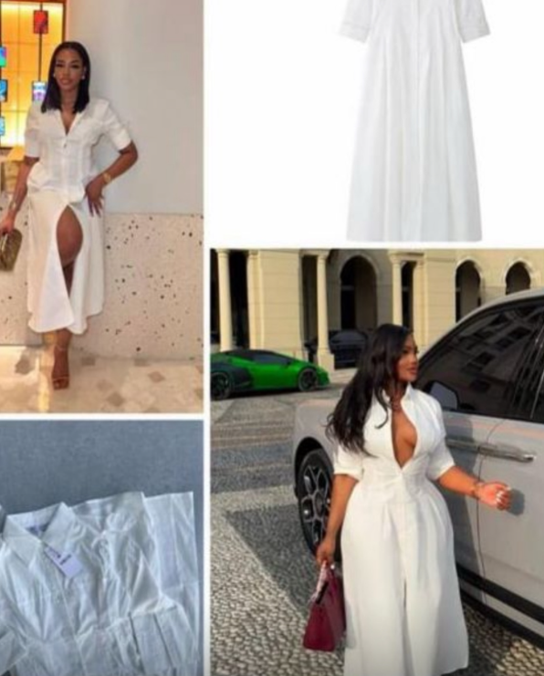 SAYD — Classic White Shirt Dress