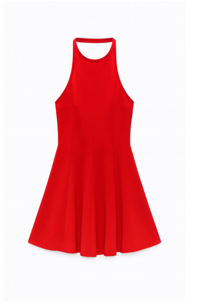 SAYD — Flared Halter Mini Dress