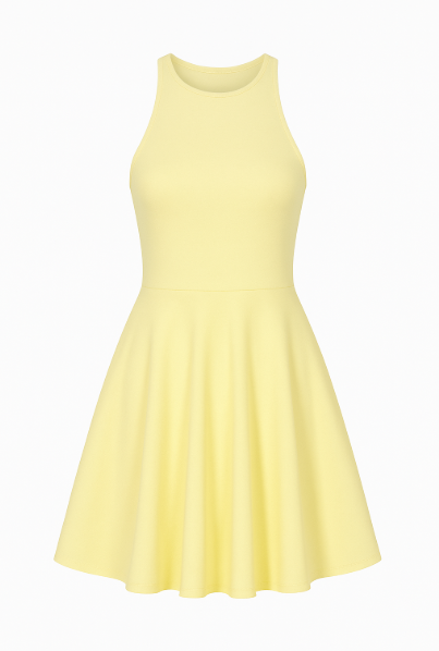 SAYD — Flared Halter Mini Dress