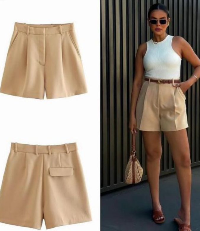 SAYD — Tailored High-Waist Shorts