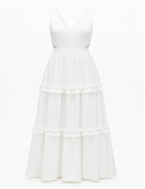 SAYD — Tiered Ruffle Maxi Dress