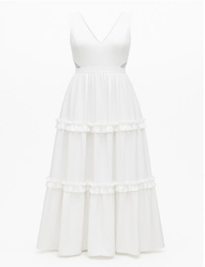 SAYD — Tiered Ruffle Maxi Dress